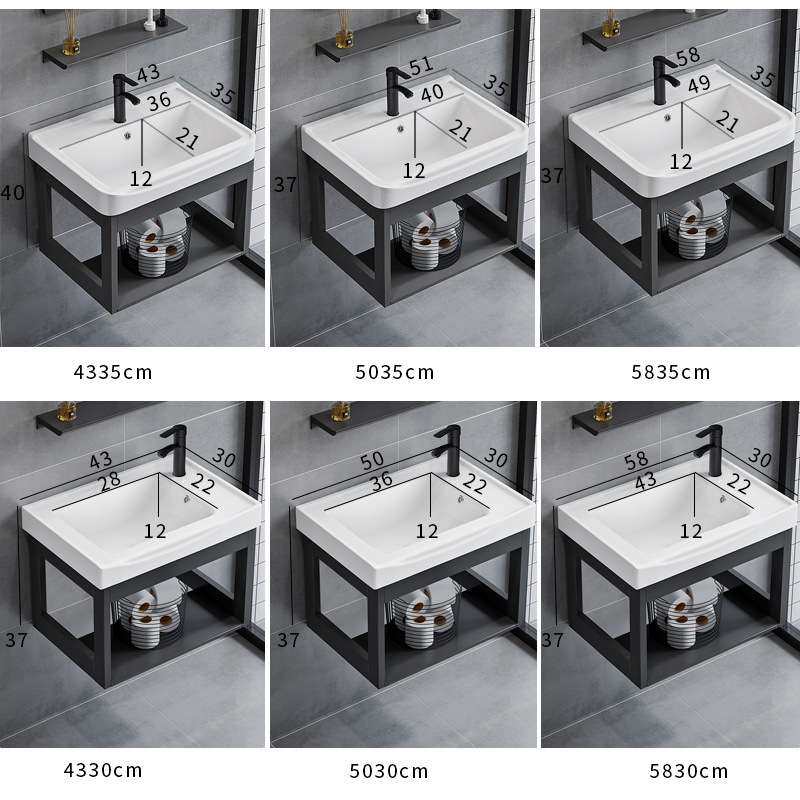 小户型浴室柜组合挂墙式洗手台卫生间极窄洗漱脸池阳台一体陶瓷盆,淘宝优惠券,粉丝福利购,淘宝优惠卷