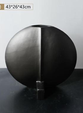 板极现代意式简丹麦收口花瓶样间客厅茶插花GD-A915艺术摆件软装