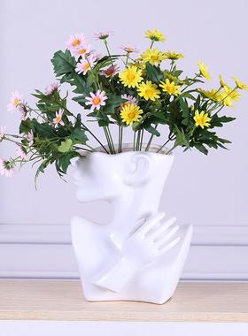 北意ZSJ-69欧风创人像瓶展示架家花居装饰品商礼务样板间插花器皿