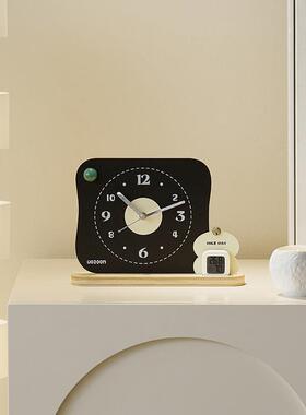 WZOTYOS646OM屋准O入户度玄关温湿桌客面摆件厅电视柜摆台式时钟