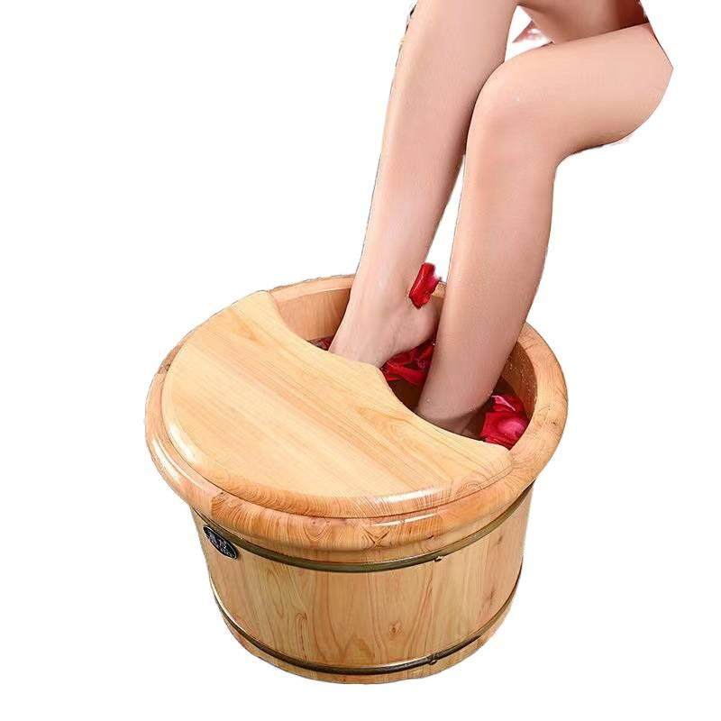 香柏木足浴桶成人按摩碳化木桶泡脚家用洗脚盆实木保温盆加厚小腿,淘宝优惠券,粉丝福利购,淘宝优惠卷