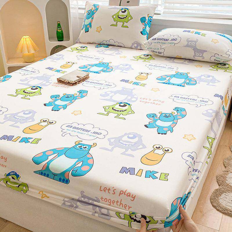 新款A类全棉卡通床笠单件全棉儿童床罩床垫子保护罩床单套,淘宝优惠券,粉丝福利购,淘宝优惠卷