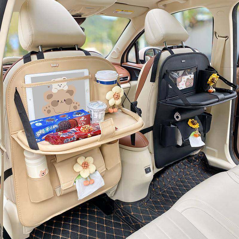 汽车座椅后背收纳袋餐桌挂袋车载多功能儿童桌板后排置物架纸巾盒,淘宝优惠券,粉丝福利购,淘宝优惠卷