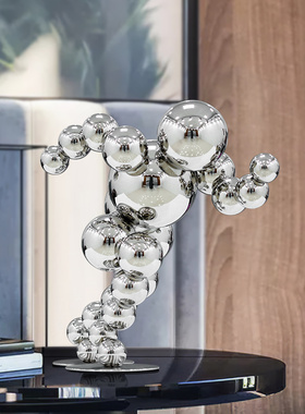 手握前程不锈钢定制励志摆件家居客厅电视柜办公桌创意乔迁装饰品