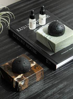 匠三家大十理石香薰扩风散器小众复古居客厅玄关柜台软RZB-2839装