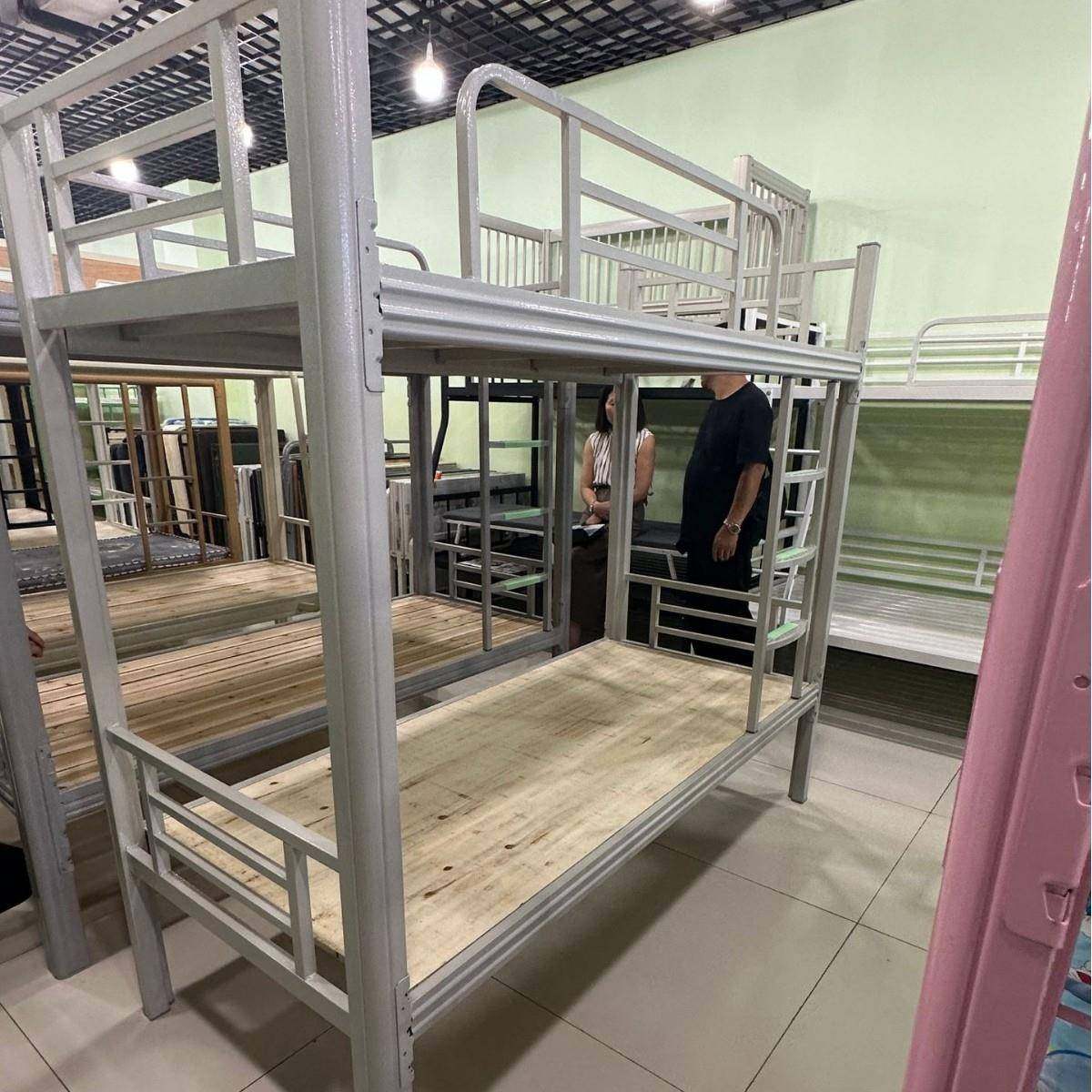 邢台铁床上下铺双层学生铁床工厂宿舍双人高低铁架铁艺架子床,淘宝优惠券,粉丝福利购,淘宝优惠卷