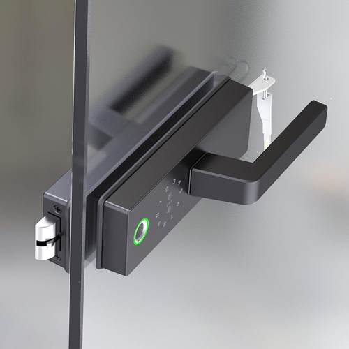 厂家直销匙带钥玻璃门智能电子办密码磁锁公室高隔间G6断门指卡纹 - 图2