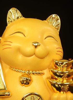 招猫存JH2401X罐摆件钱聚宝盆公司公办室前台店铺收财银台装饰品