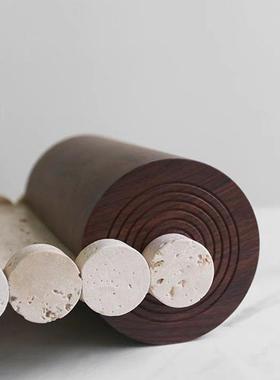 现代简约树装盘脂仿黄洞石果盘水果艺创意术摆件桌面客GT-D166厅