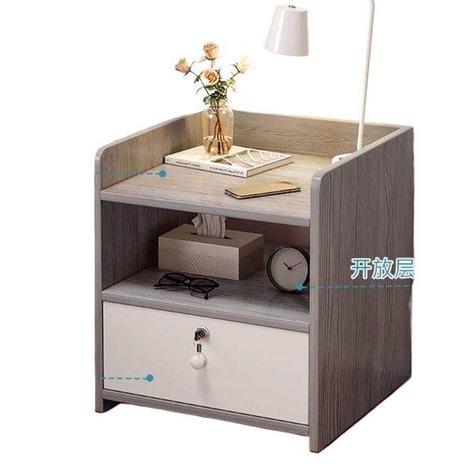 床头柜出租屋床头置物架家用小型储物柜简约现代卧室收纳床边柜子,淘宝优惠券,粉丝福利购,淘宝优惠卷