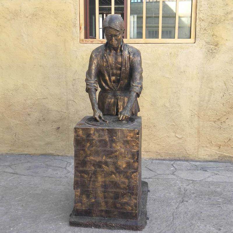 制茶雕塑茶圣陆羽大型玻璃钢雕塑采茶喝茶茶馆文化仿铜人物摆件,淘宝优惠券,粉丝福利购,淘宝优惠卷