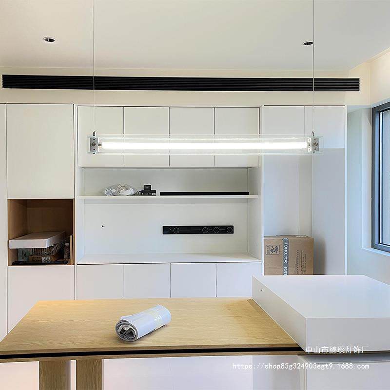 极简餐厅吊灯设计师艺术一字长条前台工作室玻璃岛台马扎茶室吊灯,淘宝优惠券,粉丝福利购,淘宝优惠卷
