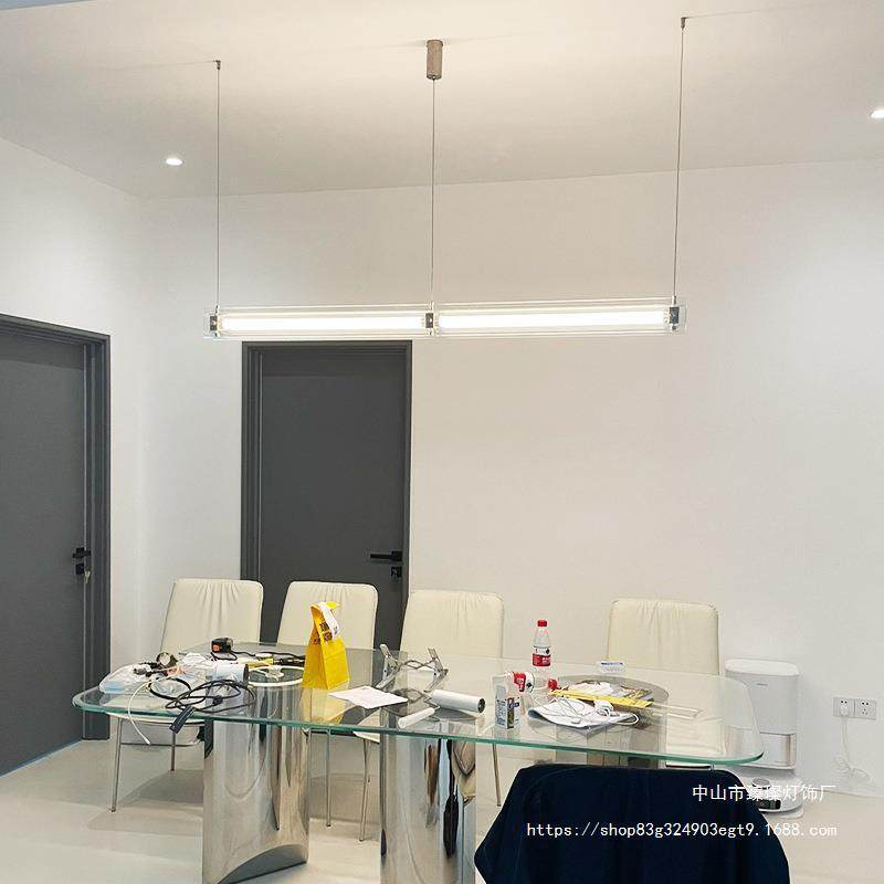极简餐厅吊灯设计师艺术一字长条前台工作室玻璃岛台马扎茶室吊灯,淘宝优惠券,粉丝福利购,淘宝优惠卷