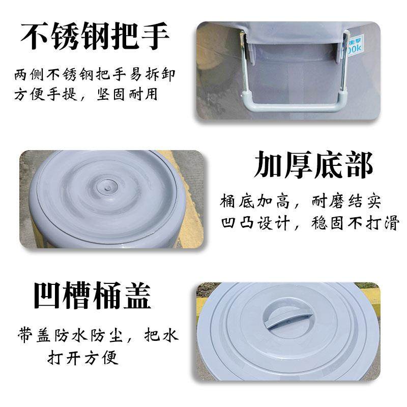 70YF加厚特大号收纳桶圆桶无盖有盖灰色银灰色垃圾桶其他垃圾生活,淘宝优惠券,粉丝福利购,淘宝优惠卷