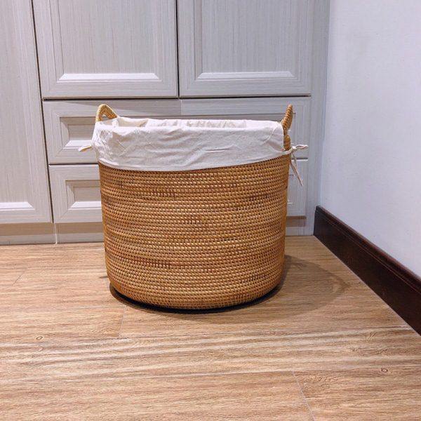 越南藤编脏衣篮收纳筐浴室编织脏衣篓放衣物客厅收纳桶家用大号,淘宝优惠券,粉丝福利购,淘宝优惠卷