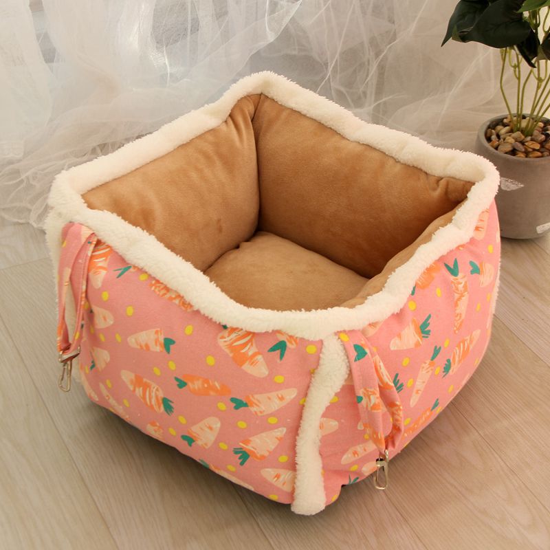 厂家新款猫窝冬季保暖猫咪吊床挂式两用宠物窝可拆洗狗窝猫咪吊篮 - 图0