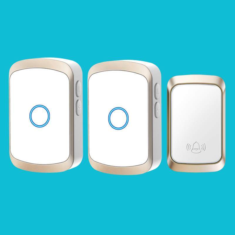 卡佳斯智能防水自发电门铃无线家用远距离一拖二穿墙电子闪光门铃,淘宝优惠券,粉丝福利购,淘宝优惠卷