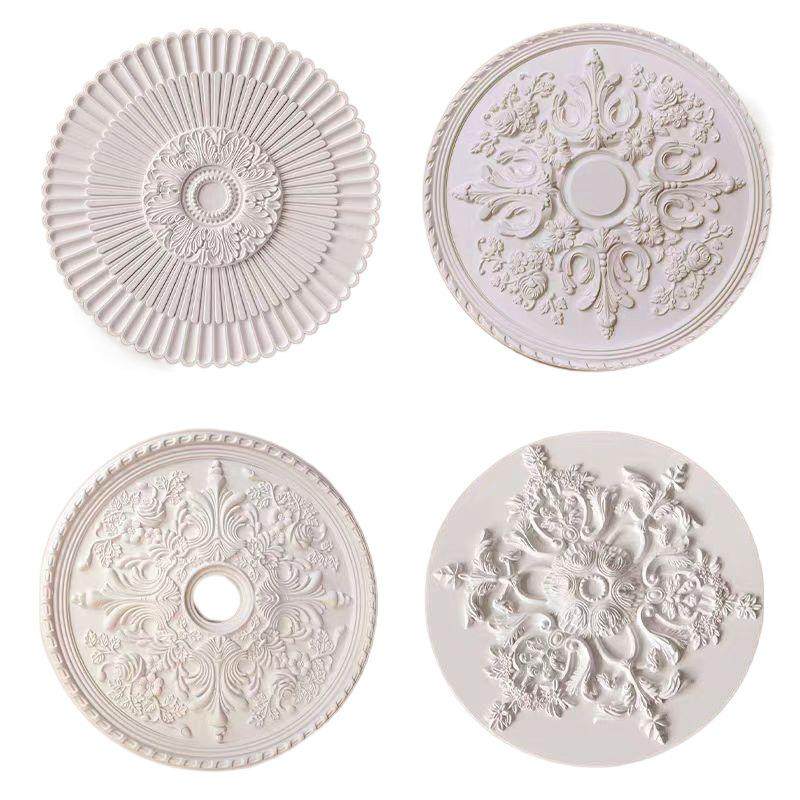 PU灯盘仿石膏欧式法式吊灯座灯池装饰材料现代雕花盘,淘宝优惠券,粉丝福利购,淘宝优惠卷