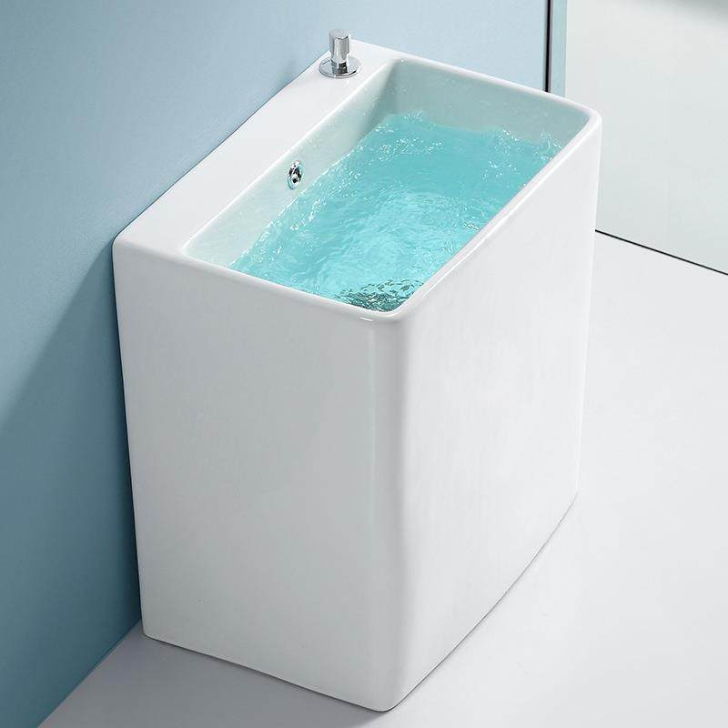 加高洗拖把池家用卫生间阳长方台拖布池地盆侧排落地式大号墩布池,淘宝优惠券,粉丝福利购,淘宝优惠卷