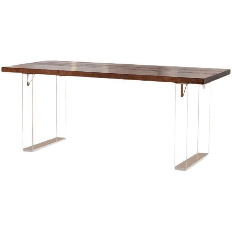 简约家用实木书桌亚克力台式电脑桌卧室学生学习写字小桌子办公桌,淘宝优惠券,粉丝福利购,淘宝优惠卷