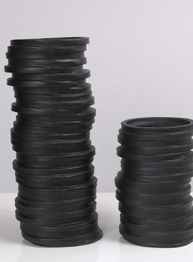 现代简约错位圆环层店叠花装器花样瓶板间AIM摆件酒民宿售楼处软