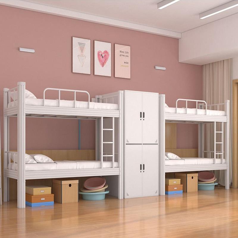 上下宿铺床双层铁架子床2员工铁舍成人高低床1REM.米公寓铁艺双人 - 图2