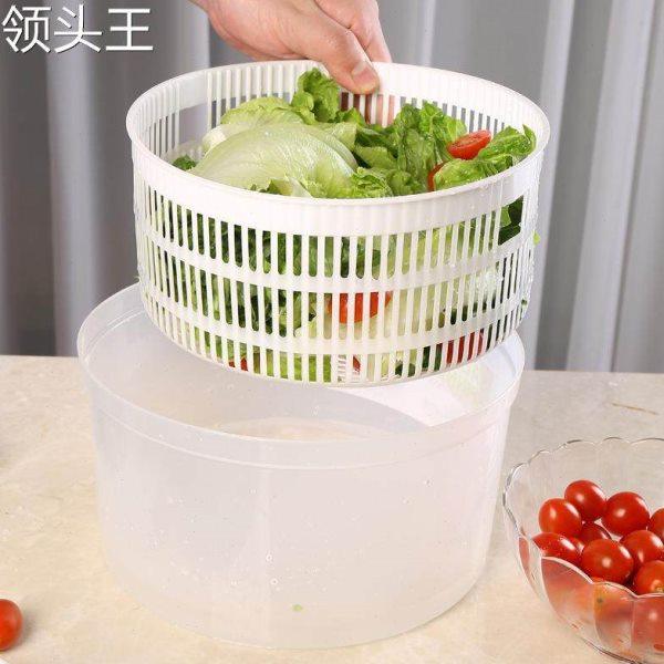 蔬菜脱水器家用沙拉甩水大号厨房洗菜沥水篮神器手动青菜干脱水机,淘宝优惠券,粉丝福利购,淘宝优惠卷
