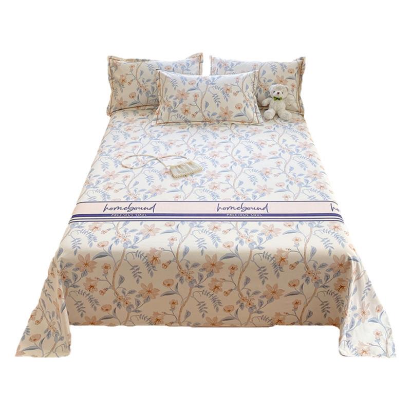 纯件棉老枕粗布床单80单件100宿学生舍被单双人套三套四季通用 - 图3