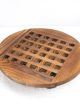 移动花盆底座圆形花盆花架带滑轮托盘阳台室内万向轮盆栽底盘