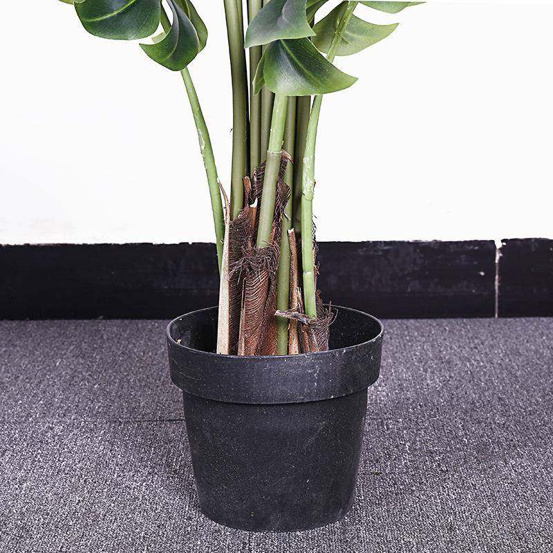 北欧仿真阔叶龟背大型绿植盆栽室内假树仿真树客厅造景橱落地摆设,淘宝优惠券,粉丝福利购,淘宝优惠卷