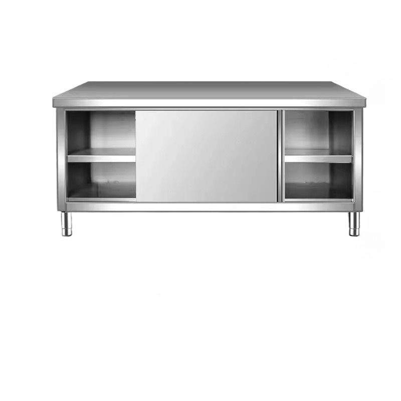 304特厚整体焊接工作柜台不OEA锈钢房厨家橱操作台酒店放碗用拉门,淘宝优惠券,粉丝福利购,淘宝优惠卷