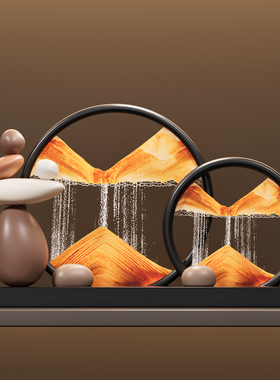 时来运转流沙画摆件装饰品