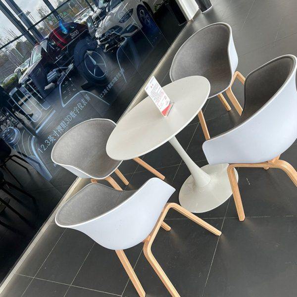 岩板轻奢洽谈桌椅组合展厅营销中心4S店铺接待休息区谈单小圆桌子,淘宝优惠券,粉丝福利购,淘宝优惠卷