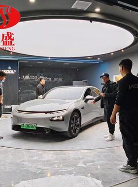 汽车旋转台摄影评审展示平台舞台展示旋转升降台中空旋转台