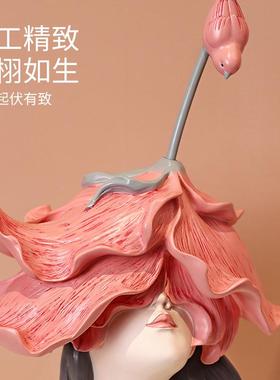 轻奢风人物摆件少厅关卧室进BJ1264门创意家客居装玄饰品乔迁新居