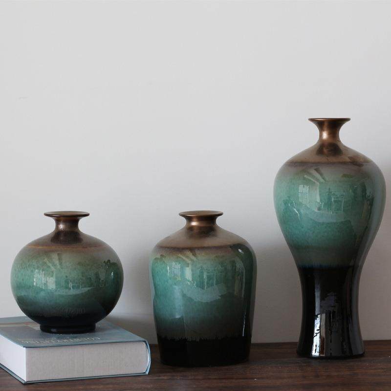 现代轻奢陶瓷花瓶酒柜软装饰品摆件北欧创意样板间客厅电视柜摆设,淘宝优惠券,粉丝福利购,淘宝优惠卷