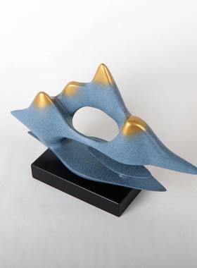 新中式创意云山摆关MC-TY-55件客售厅电视柜楼处玄博古桌面假山软