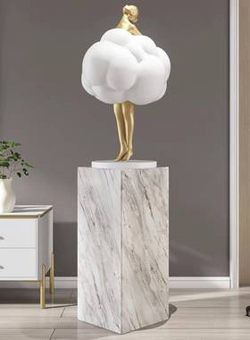 创女客厅摆件大型落地电意视柜旁边家DS8614孩居饰品软装乔居迁新