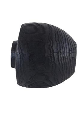 厂21007家艺销手售工新式黑色碳化中木质摆件民宿酒店别墅术造型