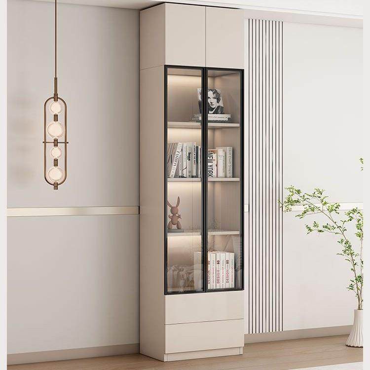 书柜一体整墙到顶家用客厅储物柜收纳柜靠墙展示柜组合玻璃门实木,淘宝优惠券,粉丝福利购,淘宝优惠卷