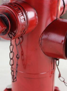 古创意铁PS020饰皮手工艺消防栓模型品摄摄影道具装拍落地摆件