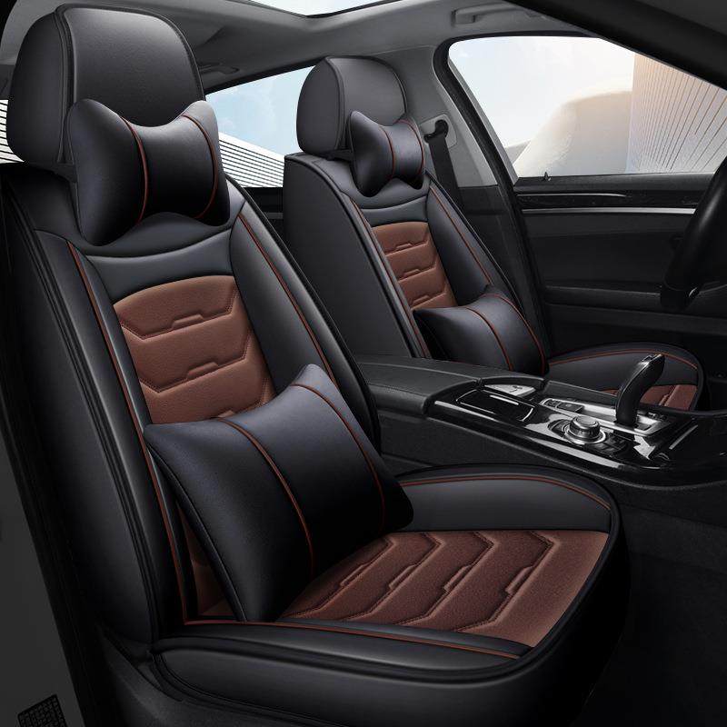 汽车坐垫汽车用品全包围全皮商务风耐磨四季通用汽车座垫全车五座,淘宝优惠券,粉丝福利购,淘宝优惠卷