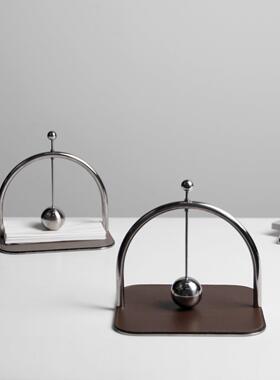 革纸现代简金属皮GT-F118定点纸巾架压创意摆约件桌面餐桌酒店装