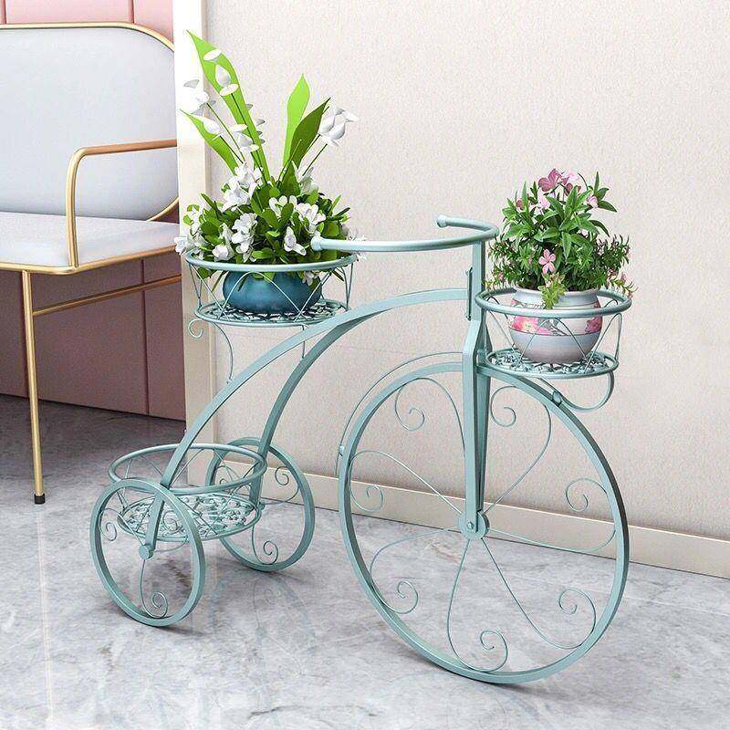 篮绿式铁艺自行车吊花架欧单车多层室内落地花盆架多肉萝阳台无品,淘宝优惠券,粉丝福利购,淘宝优惠卷