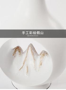 新式YB-STYR-禅意假电山摆件玄客厅视柜软装样板房家居装饰中品酒