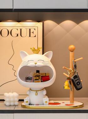 猫F9655TMM户门居口玄关匙入收纳客钥厅家装饰品摆件鞋柜乔迁新居