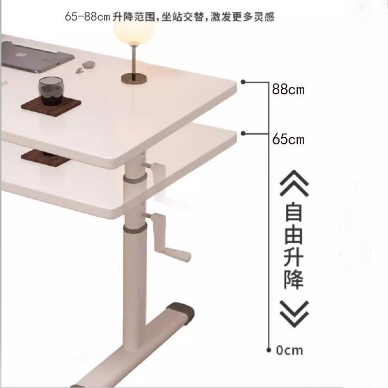 木书桌儿童学习桌家用用406写字桌写作业实专升小白降桌办公桌 - 图1