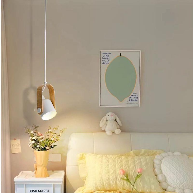 床头约吊灯北欧27258奶油简风氛围设计性感卧室吊线灯原木风创意 - 图1