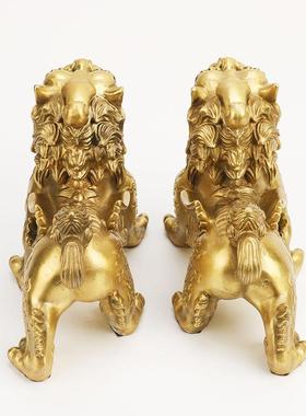 家貅146摆件一对铜天禄送财貔貔貅厂走路貔貅