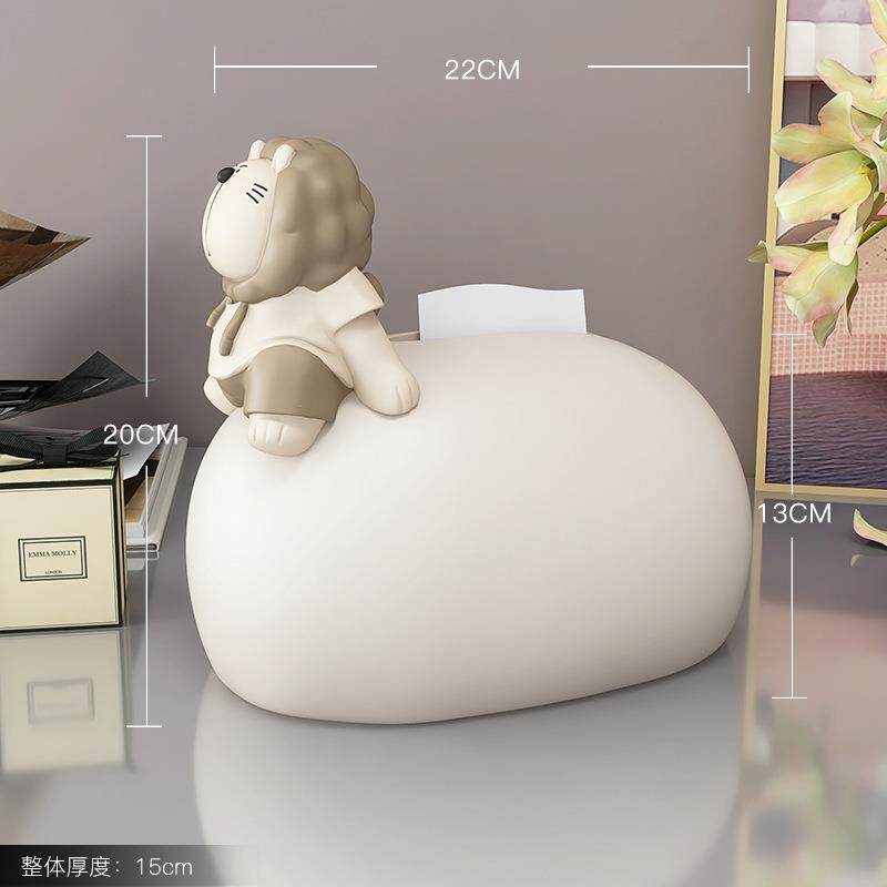 奶油风家用抽纸盒家居饰品餐桌纸巾盒轻奢网红熊客厅桌面茶几餐巾,淘宝优惠券,粉丝福利购,淘宝优惠卷